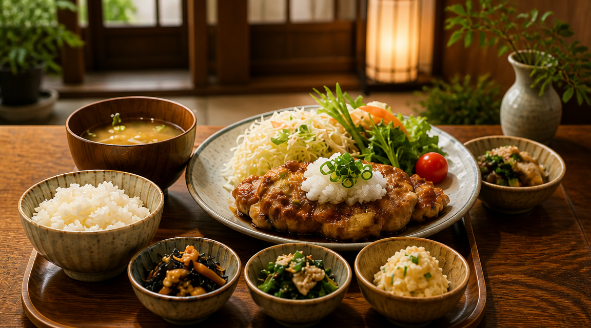おひる食堂 はこ（架空デモ）の雰囲気を伝えるビジュアル